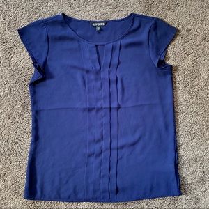 Express Sheer Navy Top